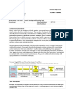 task sheet - skill testing   training