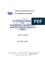 IAF MD 7 - 2010 Armonización de Sanciones A Ser Aplicadas A Los OEC PDF
