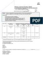 Prueba Historia y Ciencias Sociales Tercero 2