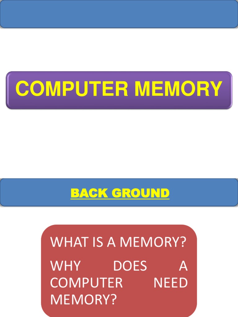 Computer Memory | PDF | Computer Data Storage | Disk Storage