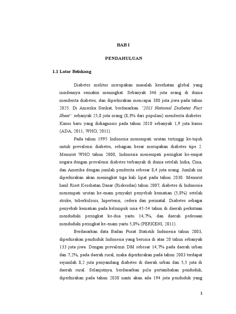 Contoh Laporan Kasus Diabetes Melitus - Ilmu Sosial