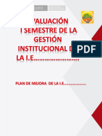 Plantilla Para Informe de Gestión de i.e.