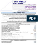 Fish Market 280/31 Catering Menu