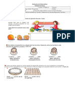 Evaluacion de Matematicas. Fracciones 4to Básico