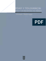 Joseph Ratzinger Fe Verdad y Tolerancia PDF