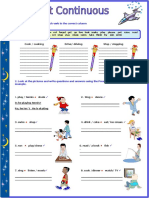 Present Continuous Worksheet