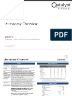 Autonomy Pitch Book Qatalyst PDF