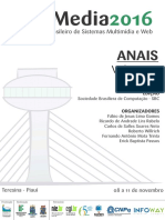 WebMedia2016 Anais Volume3 Minicursos