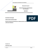 SENER-MANUAL de USUARIO Sistema Electrónico de Dictámenes de Verificación (SEDIVER)