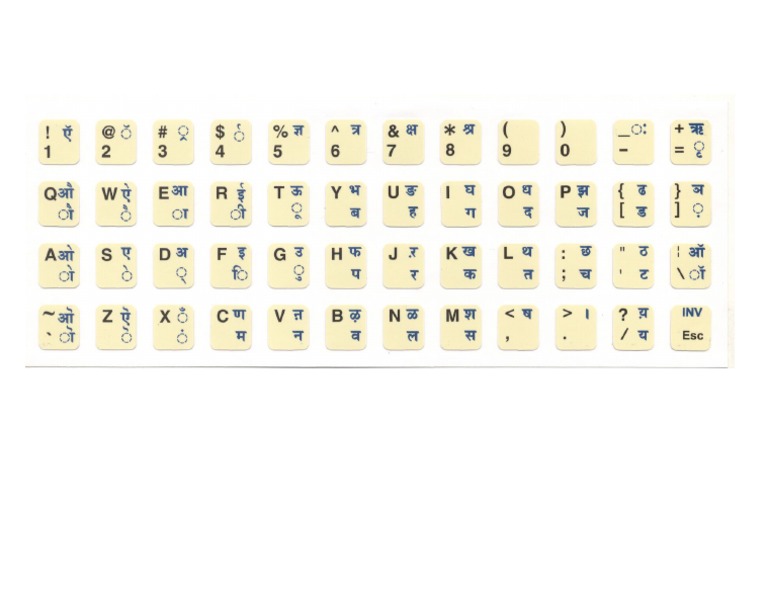 Hindi Keyboard PDF