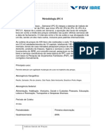 Metodologia Do IPC-S - Setembro de 2009