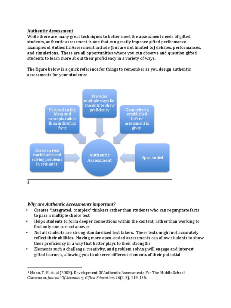 Authentic Assessment-2 | PDF | Intellectual Giftedness | Educational ...