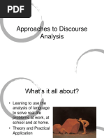 Approaches to Discourse