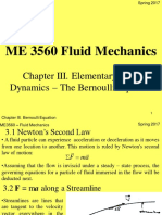 ME 3560 Fluid Mechanics Chapter III Bernoulli Equation