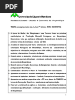 Temas Das Aulas Praticas 2011