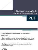 Construção de instrumentos psicológicos