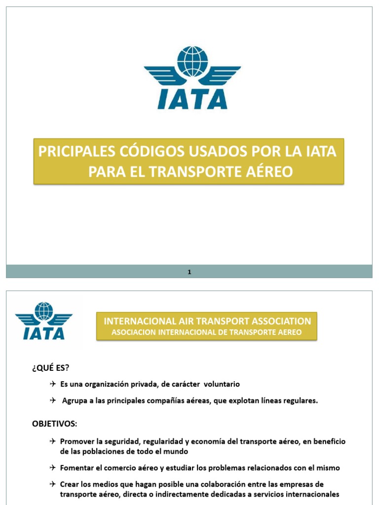 Codigos Iata | PDF | aerolíneas | Aviación