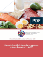 Manual de Análisis de Peligros y Puntos Críticos de Control - HACCP PDF