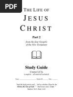 Esus Hrist: Study Guide