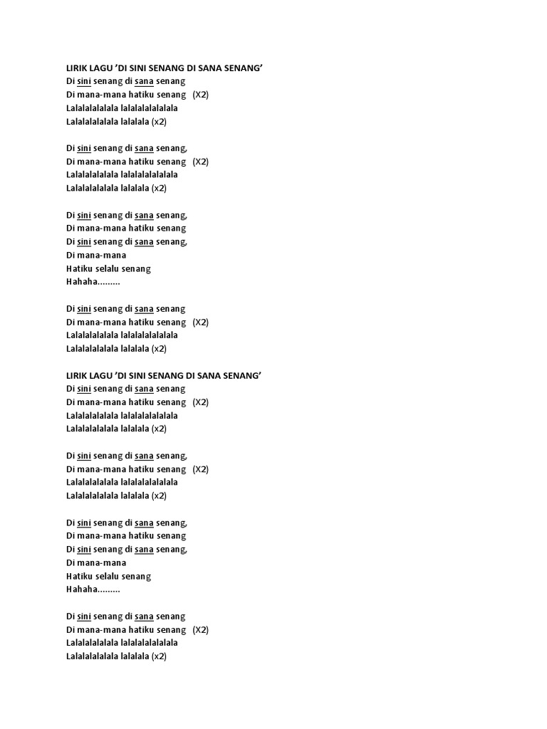 Lirik Lagu Bahagia Print