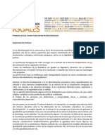 Proyecto de Ley Contra toda forma de Discriminación_2009