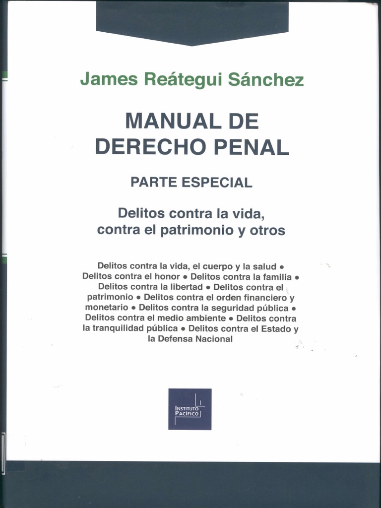 Manual de Derecho Penal Parte Especial | PDF