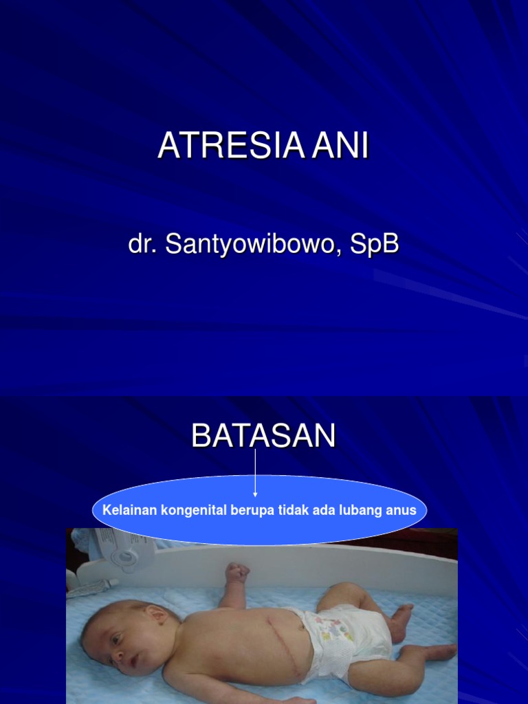 Atresia Ani: Diagnosis dan Terapi | PDF