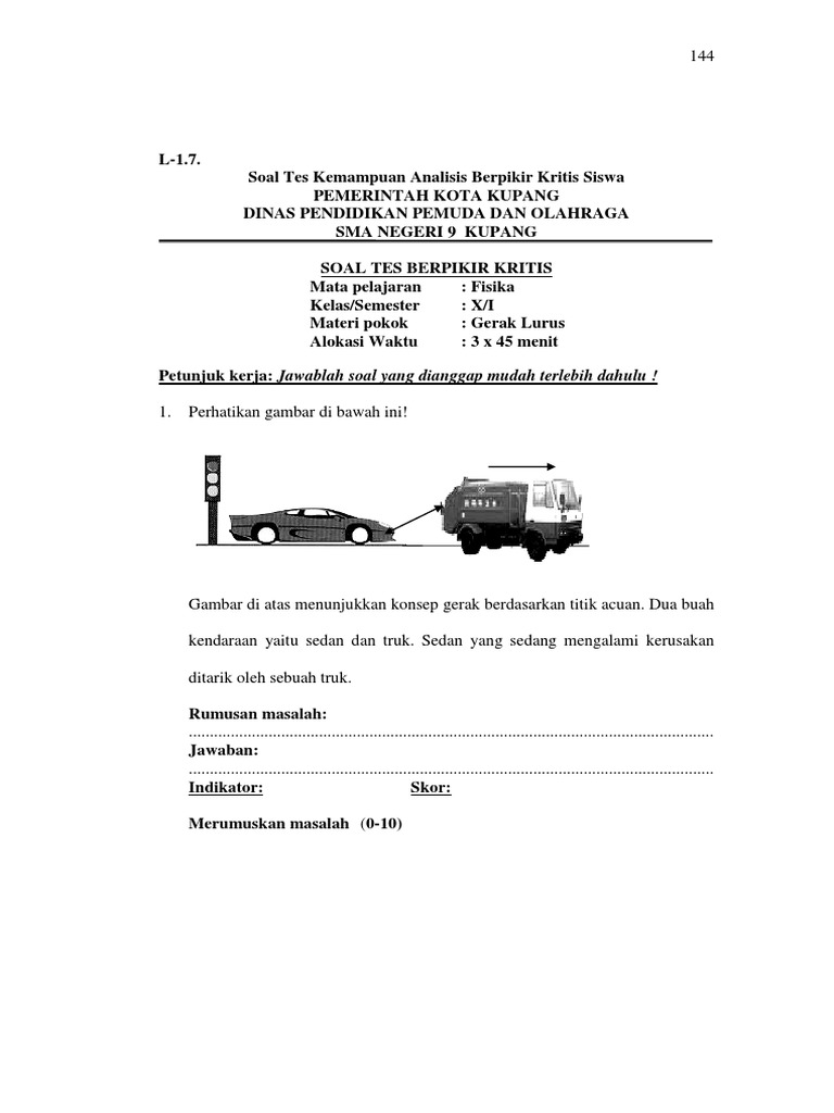 L 08 Soal Tes Berpikir Kritis