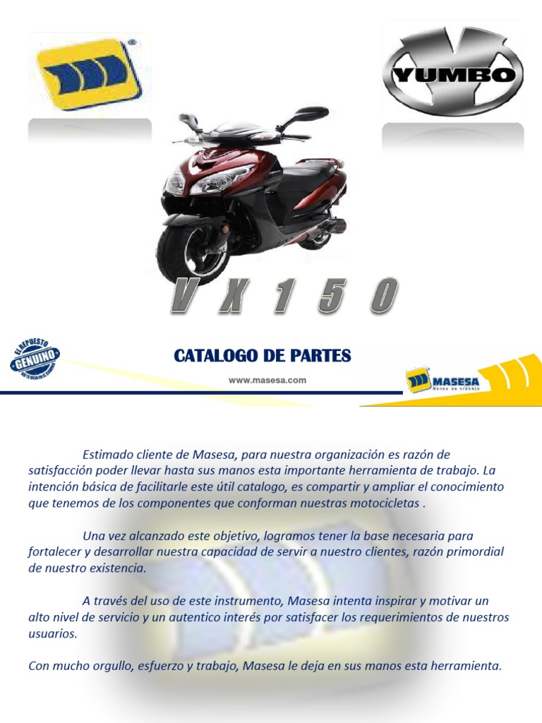 VX 150 Yumbo PDF Carburador Tornillo
