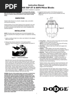 DODGE SAF-XT & SAFS Pillow Blocks: Instruction Manual