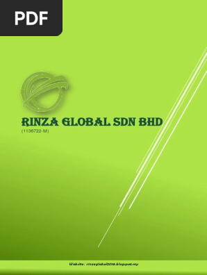 Rinza Global Sdn Bhd Company Profile Lighting Technology Engineering