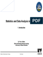 Intro - To Statistics Data Analysis in Geology - Dr. Franz J Meyer
