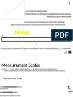 Measurement Scales