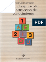 Aprendizaje Escolar y Construcción Del Conocimiento