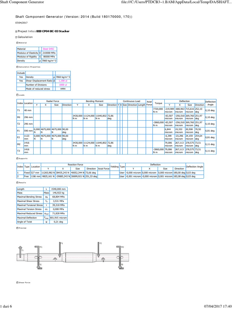 Shaft Component Generator For Boogie Stacker | PDF | Technology ...