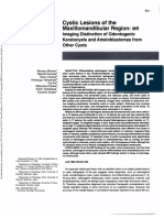 Cystic Lesions of The Maxillomandibular Region