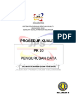 PK 20 Prosedur Kualiti Pengurusan Data