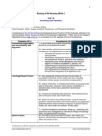 Nursing 1160 Nursing Skills 1 Unit 12: Assisting With Nutrition
