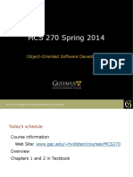MCS 270 Spring 2014: Object-Oriented Software Development