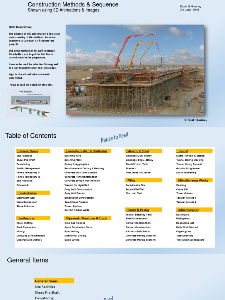 Civil Engineering Construction Methods | PDF | Road Surface ...
