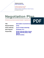 Gs Negotiation Plan