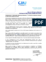 Communiqué de Presse_Non Le CHU de La Réunion n'Est Pas Le CHU Le Plus Endetté de France
