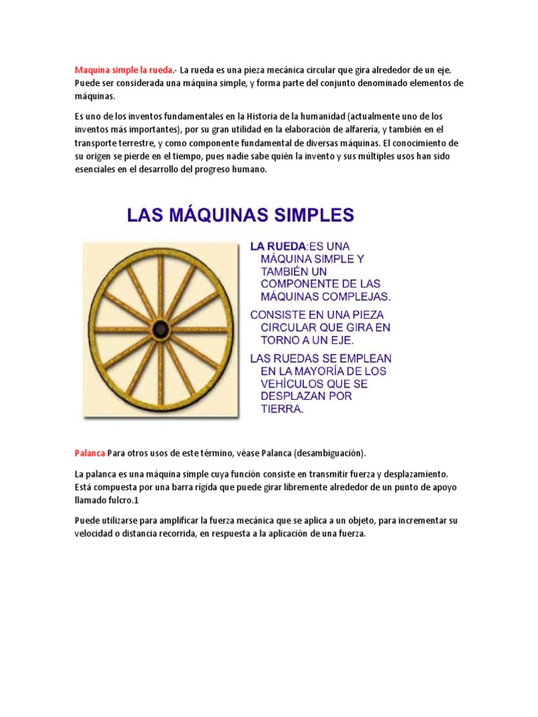 Las Maquinas Simples Pdf