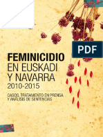 Feminicidio en Euskadi y Navarra 2010 2015. Casos, tratamiento en prensa y análisis de sentencias - Es