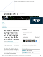 15 Sfaturi Despre Cum Poti Deveni Un Programator-Specialisti Romani