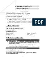 ENT Course Specs