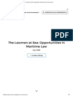 The Lawmen at Sea - Opportunities in Maritime Law - IDreamCareer