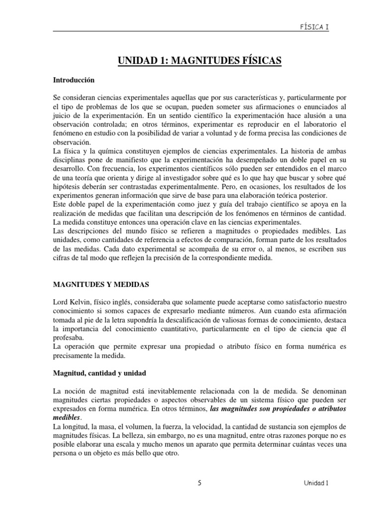 U1 Apunte | PDF | Cantidad | Vector Euclidiano