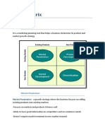 Ansoff Matrix