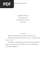 International Court of Justice Paper